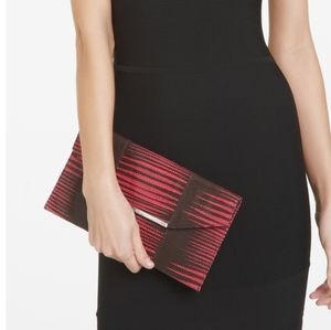BCBGMaxAzria Adela Snakeskin Envelope Clutch